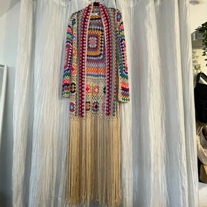 Crochet Fringe Cardigan